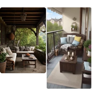 balcony furniture set Dubai
